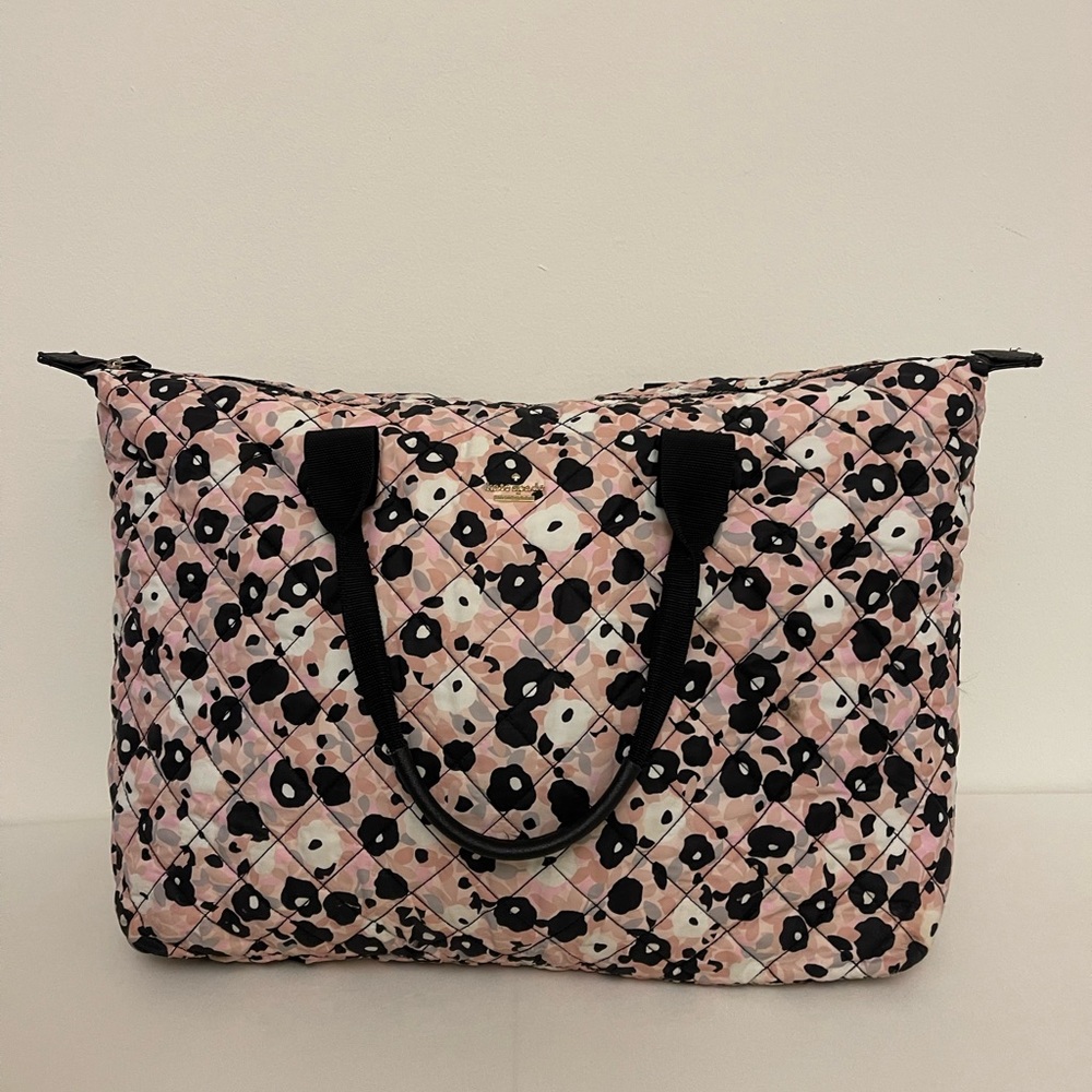 XL Kate Spade Quilted Nylon Gym Bag/ Baby Bag